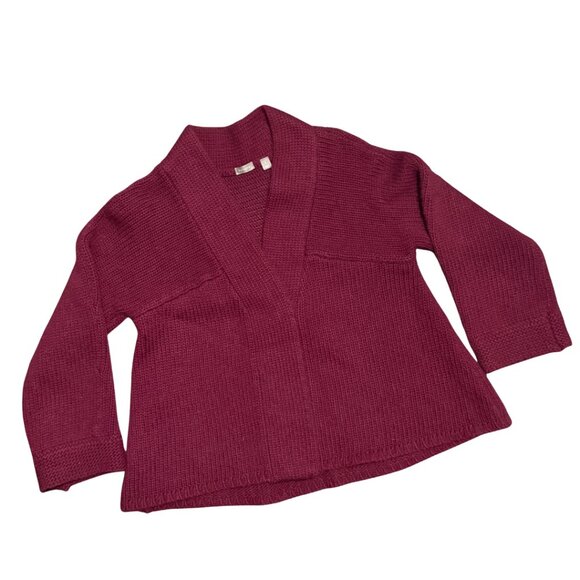 Halogen Cashmere Angora Cardigan Wine Burgundy – Women’s Small, EUC - Picture 8 of 13